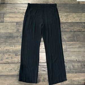 Eileen Fisher 100% Silk Black Pants size 6P